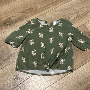 Girls Old Navy green top